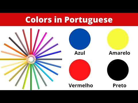 Learn The Colors in Portuguese.Learn Portuguese.As Cores.