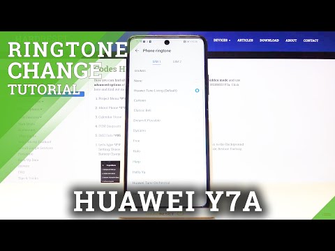 How to Change Ringtone on HUAWEI Y7A – Sounds Settings