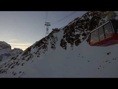 Fahrt von Corviglia auf den Piz Nair