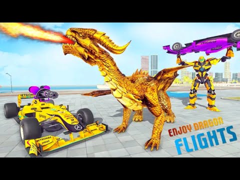 Dragon Robot car game Robot Transforming games / Transforming game
