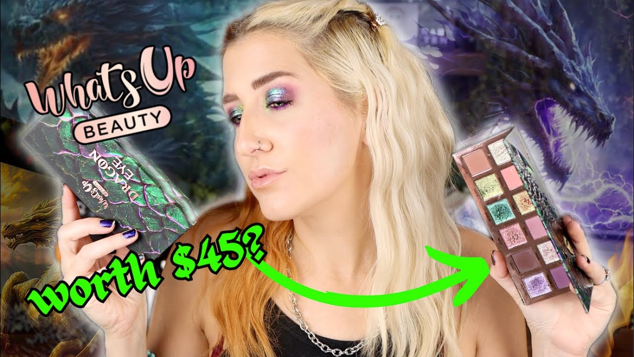 PALETTE OF THE YEAR? 🐲 WHAT'S UP BEAUTY DRAGON EYE PALETTE REVIEW!!