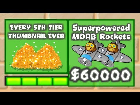5th Tier Upgrades Mod - SUPERPOWERED MOAB Rockets! Bloons TD Battles 5th Tier Towers (BTD Battles)