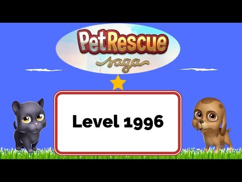 Pet Rescue Saga Level 1996 - No Boosters