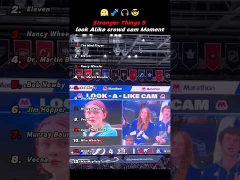 Stranger Things 5 look Alike crowd cam Moment  #StrangerThings5 #MillieBobbyBrown #lookAlikecrowd