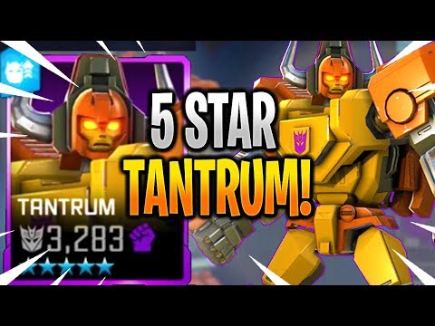 5 STAR TANTRUM RANK UP & GAMEPLAY! - Transformers: Forged To Fight