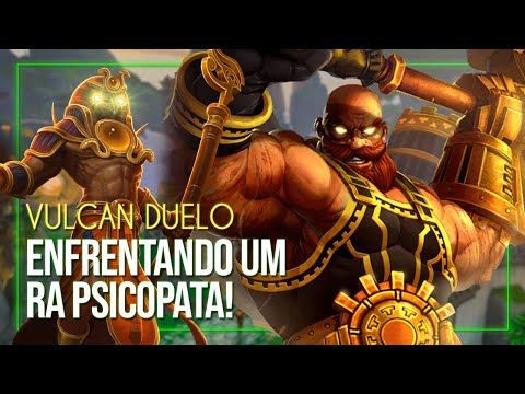 ENFRENTANDO UM RA PSICOPATA! | VULCAN (Ranked Duel Smite Brasil)