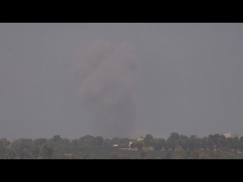 Smoke rises over central Gaza, seen from Israel | AFP