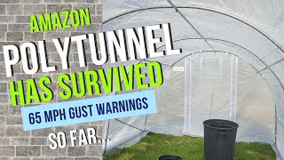 How I Anchored Quictent 10x20 Polytunnel Greenhouse from the Wind! 💨