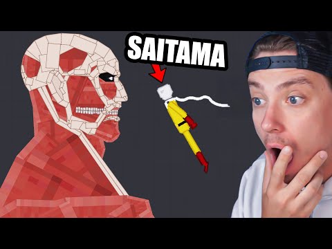 Saitama vs Attack on Titan in People playground