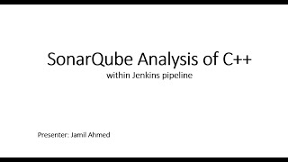 Download the video "SonarQube Analysis of C++ source Code #sonarqube"