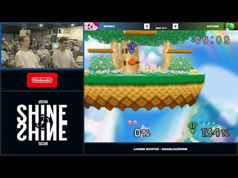 Shine 2019 - Spongy (Kirby) Vs. Hotline (Yoshi) Super Smash Bros. Losers Eighths