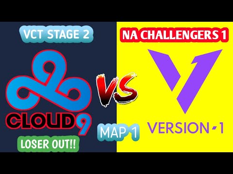 CLOUD9 BLUE vs VERSION1   MAP 1 ICEBOX   VCTNA STAGE 2  !!LOSER OUT
