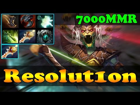 Dota 2 - Resolut1on 7000 MMR Plays Medusa Vol 1 - Ranked Match Gameplay!