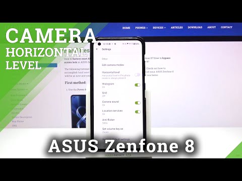 How to Use Camera Leveler on ASUS Zenfone 8 – Horizontal Leveler