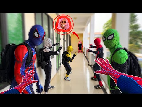 6 Spider-Man Faces It All Serbian Dancing Lady ( Action POV Live Story )