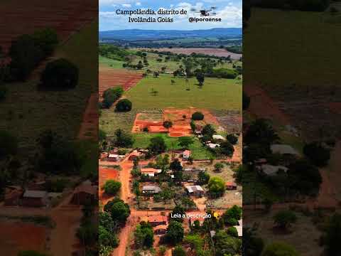 CAMPOLÂNDIA DISTRITO DE IVOLÂNDIA GOIÁS, PROJETO VISÃO AÉREA - VISTA GERAL DO POVOADO.