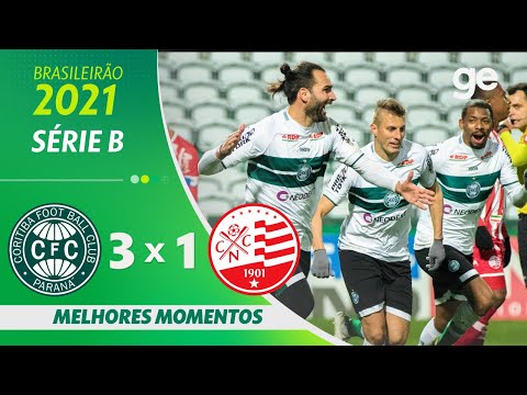 Gols e lances de Coritiba x Náutico