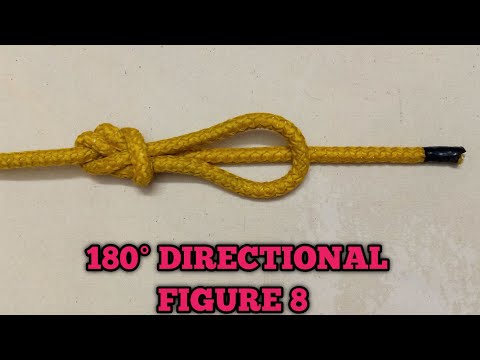 How To Tie 180° Directional Figure 8 Knot #knots