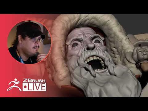 3D Model Krampus in ZBrush #withme ! Enter the ZBHO Dojo - Spicer McLeroy - Part 5