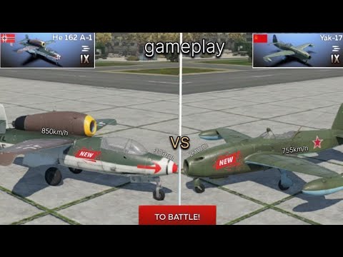 He 162 A-1 & Yak-17 | the worst Jet vs mid Jet 🥲 | War Thunder Mobile 