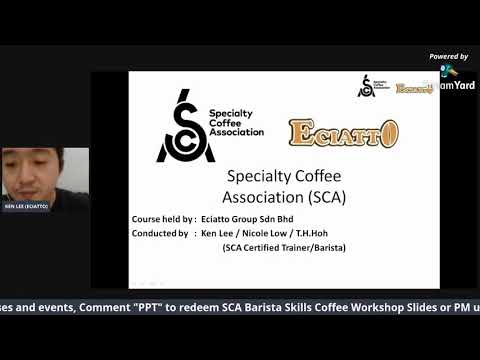 Online SCA Barista Skills - Level of Foundation (Episode #3)
