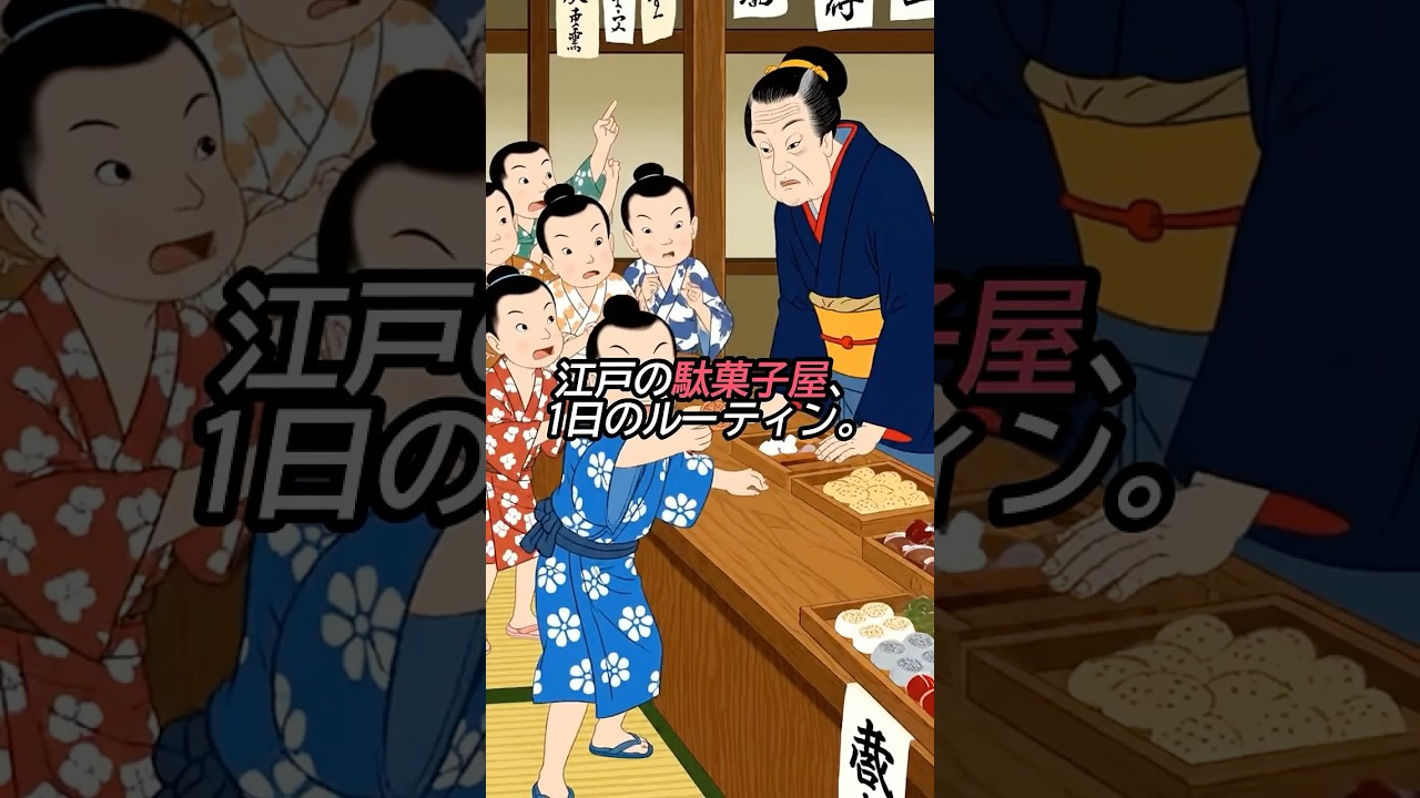 江戸時代の駄菓子売り、1日ルーティン。江戸の駄菓子屋が「子供の聖域」と呼ばれる理由。