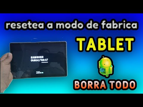 Como formatear una Tablet/restablecer un dispositivo/borrar todo