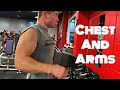 Chest and arms Workout and 18 Year old benching 315lbs