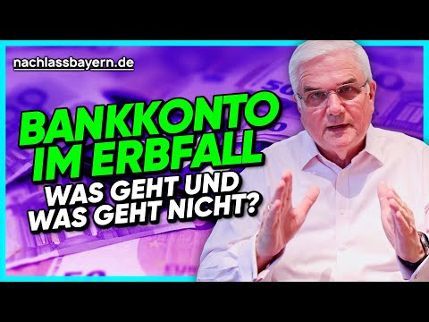 Bank account in case of inheritance - what is not possible?