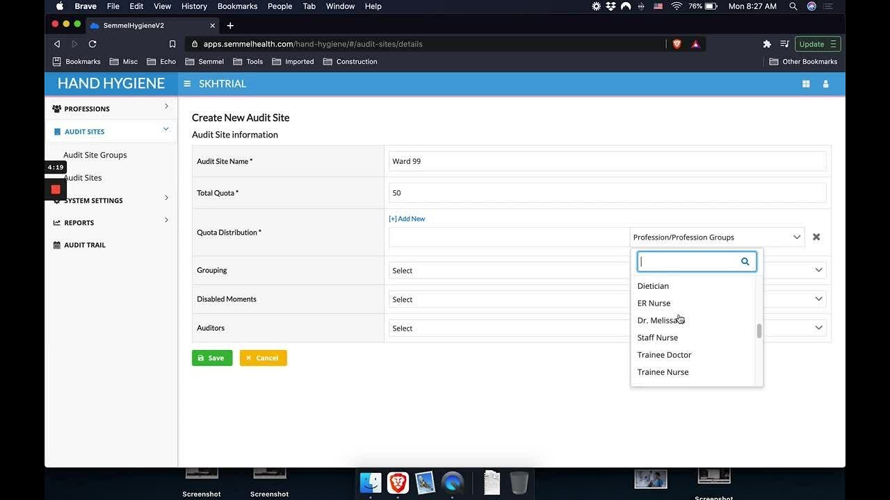 Audit Site