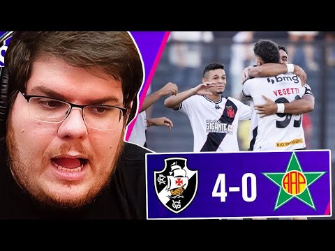 CASIMIRO REAGE A VASCO 4X0 PORTUGUESA - MELHORES MOMENTOS #casimiro