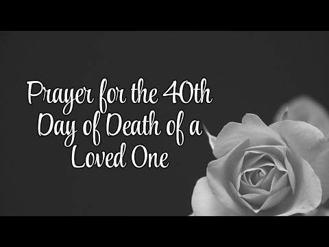 Editable 40 Day Prayer For Memorial Service