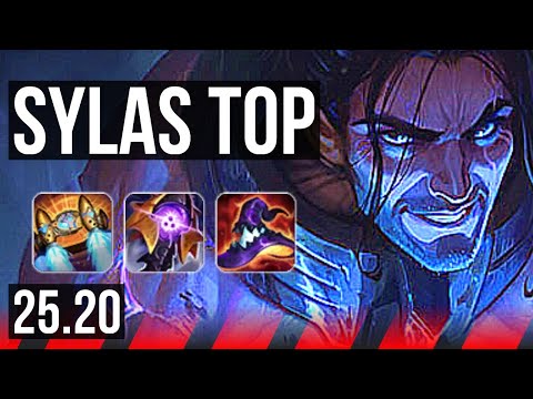 SYLAS vs MORDEKAISER (TOP) | 8 solo kills, 16/2/3, Legendary | KR Master | 25.20