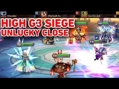 G3 Siege | My favorite opponent | Chevalier vs Aftermath Eu vs Zax Cro club | #summonerswar
