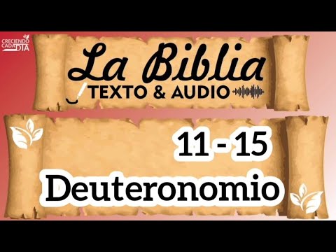 Deuteronomio del 11 al 15 / La Biblia en Texto y Audio / Reina Valera 1960