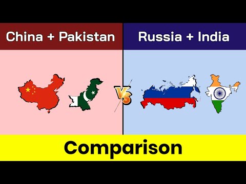 China+Pakistan vs Russia+India | Comparison | China vs Russia | India vs Pakistan | Data Duck