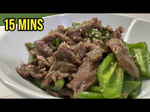 Super-Tender Chinese Pepper Beef Stir-Fry Recipe in Just 15 Minutes!