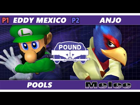 Pound 2021 - Eddy Mexico (Luigi) Vs. Anjo (Falco) SSBM Melee Tournament