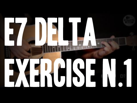 BURNINGUITAR.COM - ACOUSTIC BLUES GUITAR LESSONS - E7 Delta Blues Exercise 1