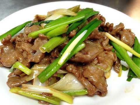 Delicous Chinese Stir Fry Beef with Scallions Recipe by CiCi Li
