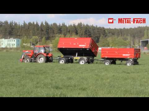 Aratási készletkiárusítás Metal-Fach Kéttengelyes Mezőgazdasági Pótkocsi T-711/1 (7) (9)