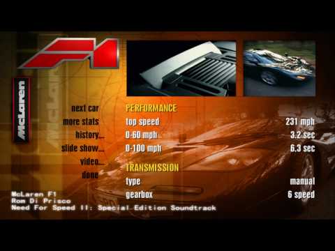 Need for Speed II Soundtrack - McLaren F1