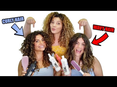 HOW TO STYLE WAVY HAIR VS CURLY HAIR (affordable...
