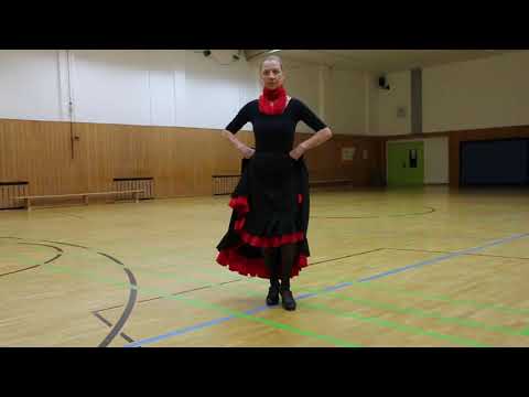 Flamenco Übung 9: Kombination mit dem flachen Fuß