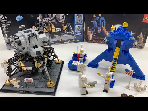 OLD vs NEW LEGO LUNAR LANDERS 1975 vs 2019 - Sad tale of Apollo 19
