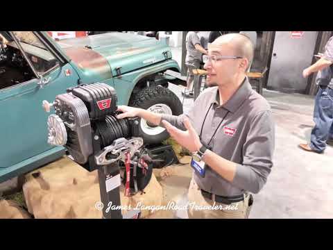 Warn M8274-70 winch at the 2018 SEMA Show.