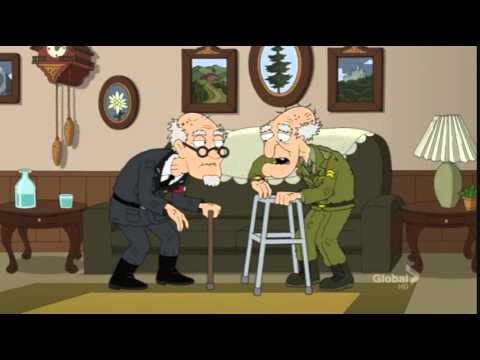 Family Guy - Mr Herbert fight with german guy