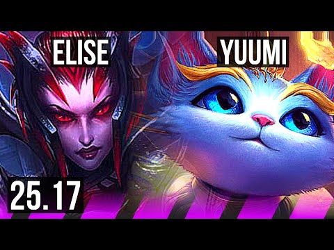 ELISE & Kai'Sa vs YUUMI & Ezreal (SUP) | 4k comeback | KR Master | 25.17