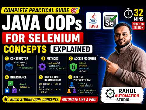 Java Oops For Selenium Constructor Inheritance Polymorphism Explained