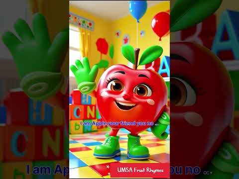 ‼️🍎 Hello Friends! I’m Apple! #shorts #fruit #umsa #kids